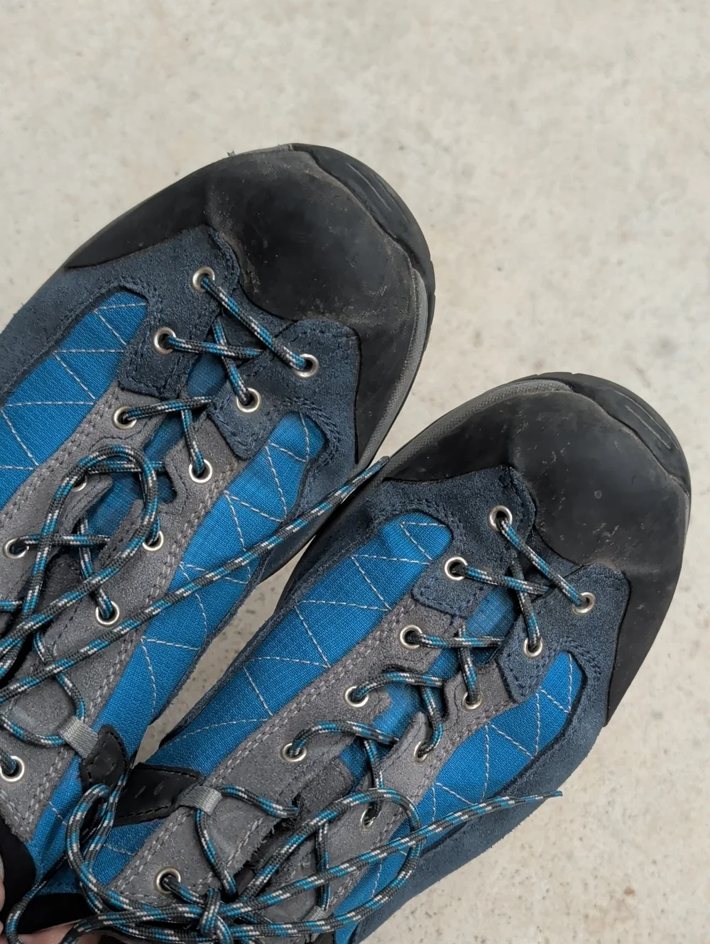 Asolo Pipe GV Gore-Tex Blue and Gray Men's Outdoor Lace-Up Hiking Shoes